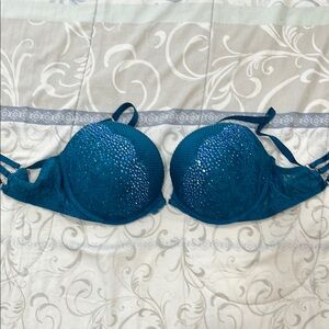 Victoria's Secret Deep Blue Lace Bra